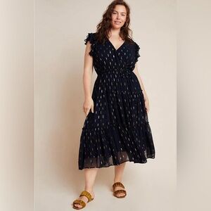 Anthropologie Navy Maeve Dress